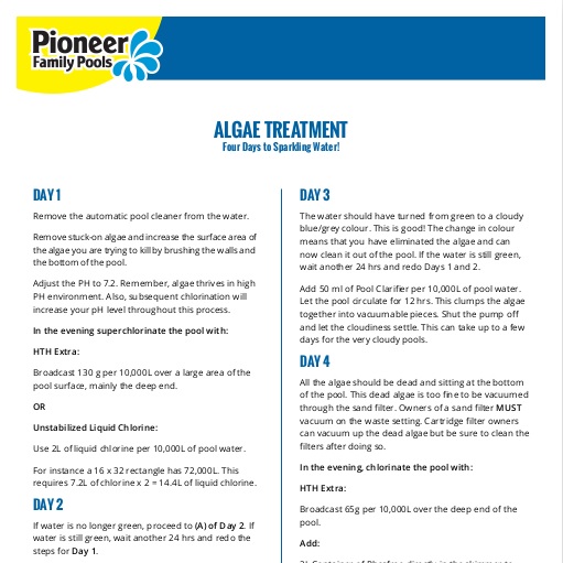 Algae Treatment
